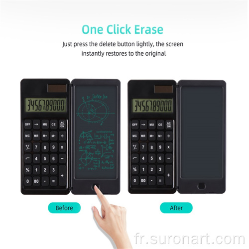 Nouvelle calculatrice pliante portable à 10 chiffres